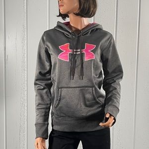 *Under Armour Women’s Gray Big Logo Hoodie Sz S/M